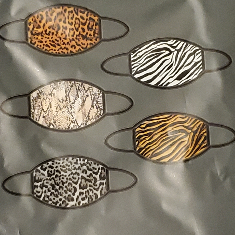 5 Piece Fashion Face Masks